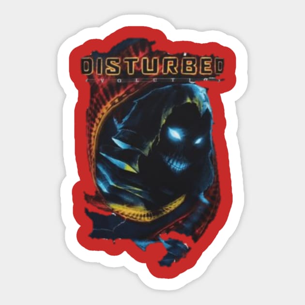 Distrubed Sticker by BibaBibo